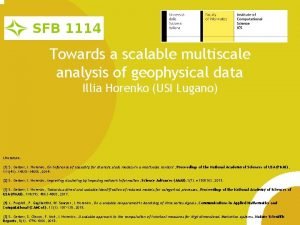 Towards a scalable multiscale analysis of geophysical data