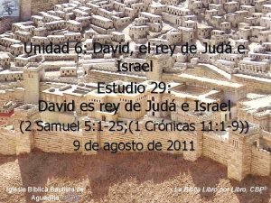 David es proclamado rey de israel