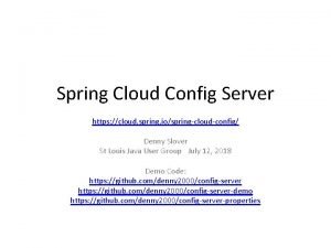 Spring cloud config alternatives