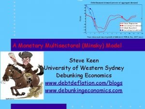 A Monetary Multisectoral Minsky Model Steve Keen University