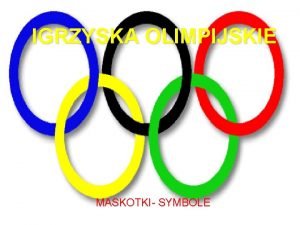 Igrzyska olimpijskie symbole