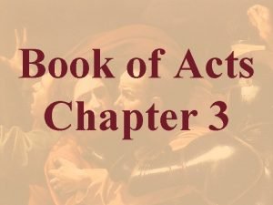 Acts chapter 3