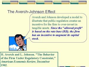 Averch johnson effect