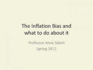 Inflation bias