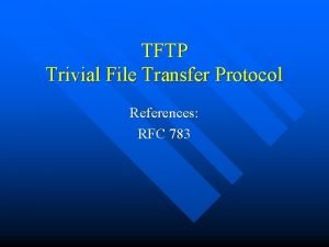 Tftp rfc