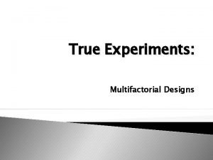 Expericorr design Expericorr design