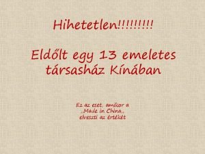 Hihetetlen Eldlt egy 13 emeletes trsashz Knban Ez