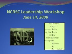 Ncrsc