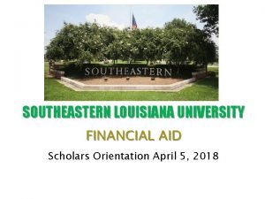 Www southeastern edu financialaid
