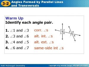 3-2 angles formed by parallel lines and transversals