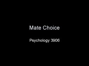 Mate Choice Psychology 3906 Questions Can I buy
