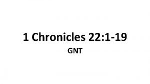1 chronicles 22 19