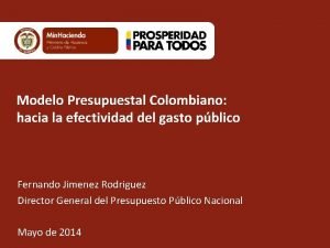 Ciclo presupuestal en colombia