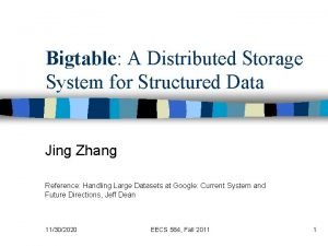 Bigtable a distributed storage system for structured data
