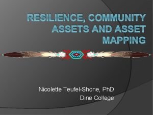 RESILIENCE COMMUNITY ASSETS AND ASSET MAPPING Nicolette TeufelShone