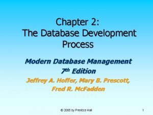 Database development process
