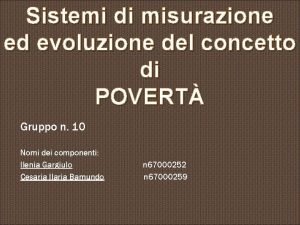 Sistemi di misurazione ed evoluzione del concetto di