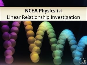 Linear relationship physics