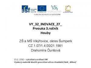 Houby prvouka