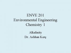 Alkalinity environmental engineering