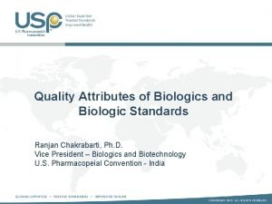 Standards for biologics
