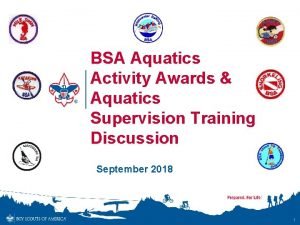 Kayaking bsa award