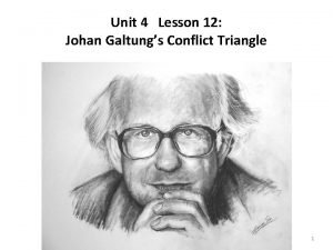 Johan galtung conflict triangle