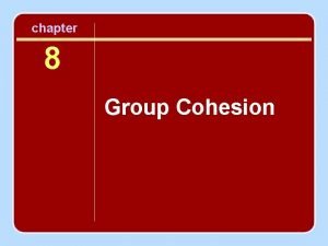Group cohesion definition