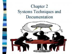 Chapter 2 Systems Techniques and Documentation Presentation Outline
