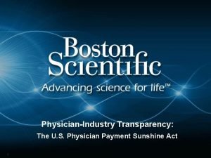 PhysicianIndustry Transparency The U S Physician Payment Sunshine