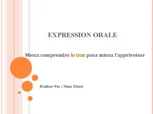 ملفات رقمية expression orale