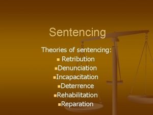 Sentences with retribution