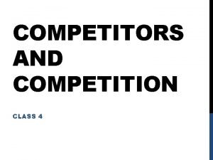 What is competition