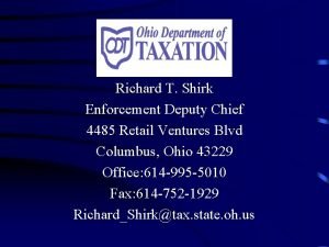 Richard T Shirk Enforcement Deputy Chief 4485 Retail
