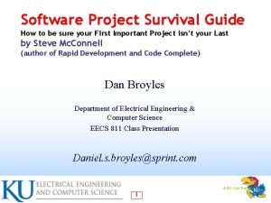 Software project survival guide