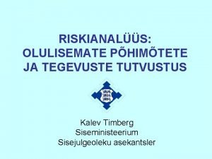 Kalev timberg