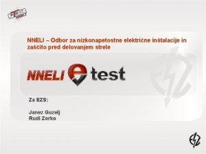 Nizkonapetostne električne inštalacije