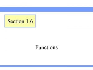 Section 1 6 Functions Definitions Relation Domain Range