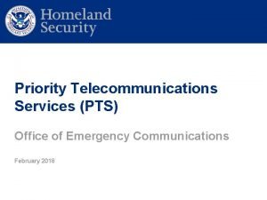 Government emergency telecommunications service