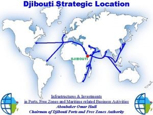 Djibouti Strategic Location DJIBOUTI Infrastructures Investments in Ports