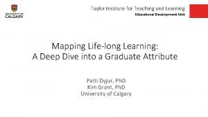 Taylor institute for teaching and learning