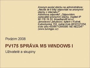 Anonym poslal otzku na administrtora Nezd se ti