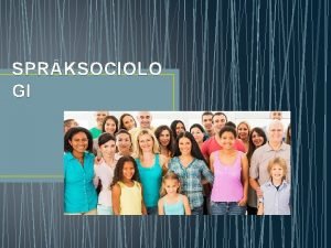 Exempel på kronolekt Exempel på kronolekt