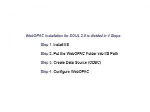 Soul webopac