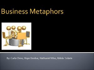 Business Metaphors By Carla Chew Hope Dunbar Nathaniel