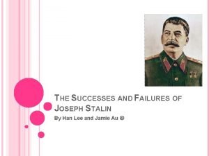 Joseph stalin main accomplishments