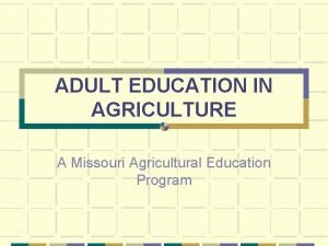 Dese agriculture education