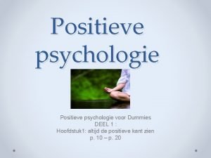 Psychologie voor dummies
