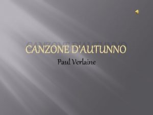 Canzone d'autunno paul verlaine analisi