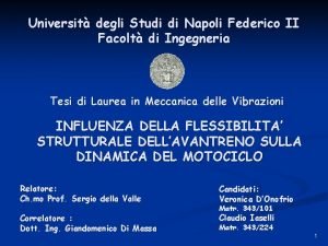 Universit degli Studi di Napoli Federico II Facolt